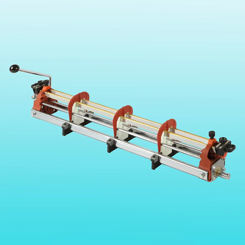 Hvor er den universelle 8-rækkede kædestopanordning, der bruges i skytteløse væve?